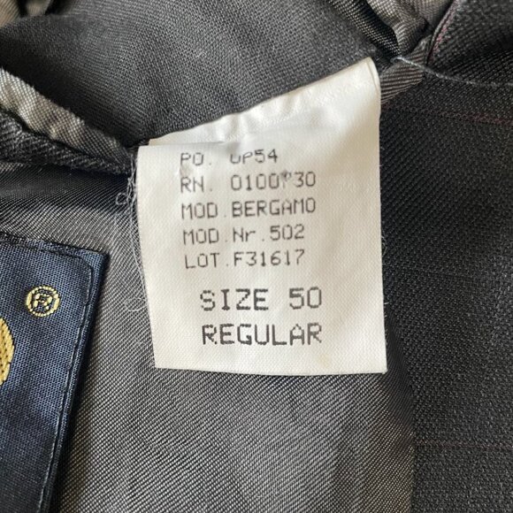 Zignone Italy 100% Wool Blazer 50R Formal Classic Luxury Elegant Business Party - Picture 5 of 12